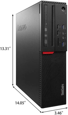 كمبيوتر مكتبي Lenovo ThinkCentre M800 SFF، Intel Core i5 6500 3.2 جيجا هرتز، ذاكرة وصول عشوائي DDR4 سعة 16 جيجا بايت، محرك أقراص SSD سعة 512 جيجا بايت، واي فاي مدمج BT، DVD-RW، ماوس لوحة مفاتيح لاسلكي، Windows 10 Pro (متجدد) in Saudi Arabia