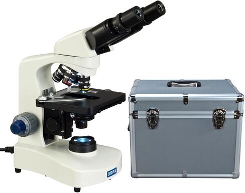 OMAX 40X-2000X Binocular Compound LED Siedentopf Microscope with Aluminum Carrying Case in Saudi Arabia