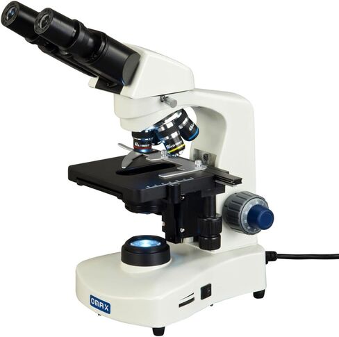 OMAX 40X-2000X Binocular Compound LED Siedentopf Microscope with Aluminum Carrying Case in Saudi Arabia
