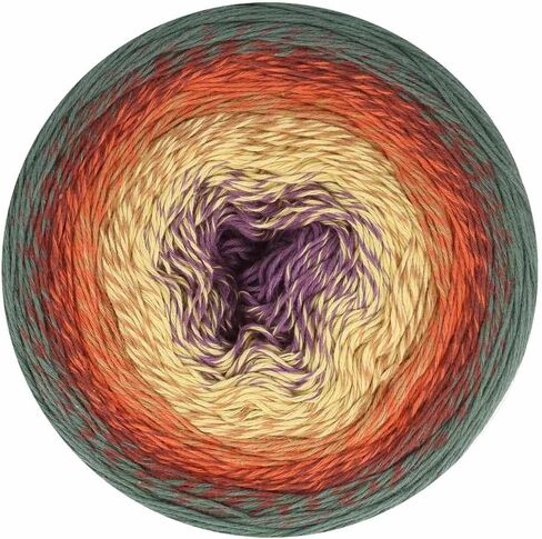 Scheepjes Cotton Whirl Yarn - 1000m - Color 708 Pumpkin Spice for Knitting and Crocheting in Saudi Arabia