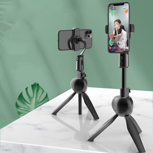 Portable Tripod Stand 306 Rotating Adjustable Mobile Phone Stand, Black in Saudi Arabia