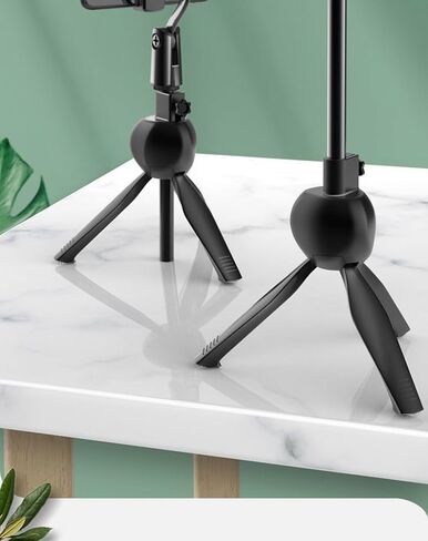 Portable Tripod Stand 306 Rotating Adjustable Mobile Phone Stand, Black in Saudi Arabia