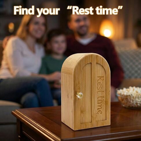 Phone Box for Family Time, Bamboo Wood Phone Box with Charging Holes, 3 Sections Hold 6 Phones, Phone Self-Discipline to Help Kids,Students, Adults Focus Back in Saudi Arabia