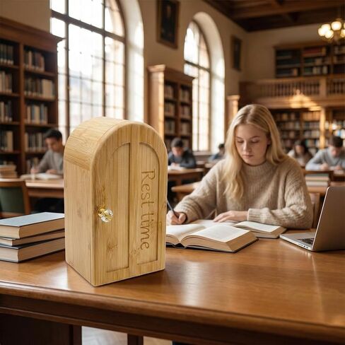 Phone Box for Family Time, Bamboo Wood Phone Box with Charging Holes, 3 Sections Hold 6 Phones, Phone Self-Discipline to Help Kids,Students, Adults Focus Back in Saudi Arabia