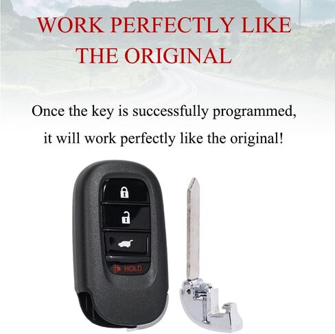 MechanMagic Smart Key Fob استبدال جهاز التحكم عن بعد يناسب Honda Civic CR-V HR-V Pilot Type R 2022 2023 2024 2025 KR5TP-4 دخول بدون مفتاح التحكم عن بعد دفع البداية 4 أزرار 72147-T43-A01 in Kuwait