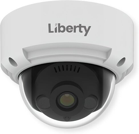Liberty Security L3IP4DS L3 Series AI 4MP IP Dome Camera, 2592 x 1520 Max Resolution, 2.8mm Fixed Lens, 2 IR LEDs with Range Up to 100 feet, 12VDC/PoE, Onboard Storage Slot, 1/2.8" CMOS Sensor in Saudi Arabia
