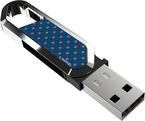 Marvel Avengers Captain America Motif USB 64GB Clip Style Flash Drive in Saudi Arabia