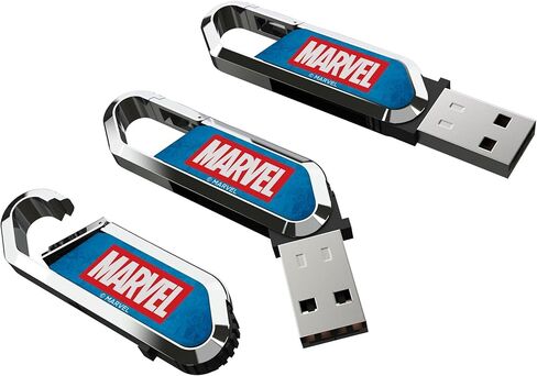 محرك أقراص فلاش Marvel Comics Marvel Logo USB سعة 64 جيجابايت على شكل مشبك in Saudi Arabia