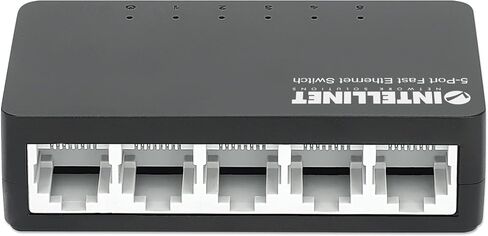 Intellinet 5-Port Fast Ethernet Network Switch - Ethernet Splitter - Unmanaged | Plug & Plug| - for Computer Networking Hub, Desktop – 3 Mfg Yr Warranty – 561723 in Saudi Arabia