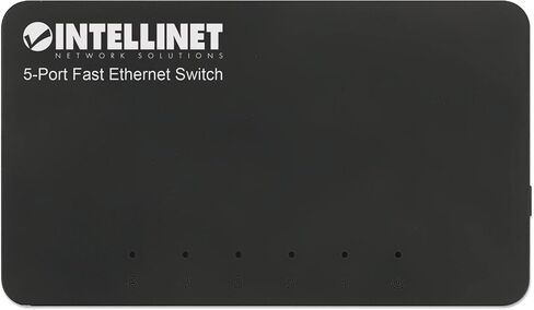 Intellinet 5-Port Fast Ethernet Network Switch - Ethernet Splitter - Unmanaged | Plug & Plug| - for Computer Networking Hub, Desktop – 3 Mfg Yr Warranty – 561723 in Saudi Arabia