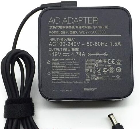 19V 4.74A 90W ADP-90YD B محولات طاقة الكمبيوتر المحمول متوافقة مع أجهزة الكمبيوتر المحمولة ASUS N55SL N75 N75E N75S U46JC U46S U46SD U46SV in Saudi Arabia
