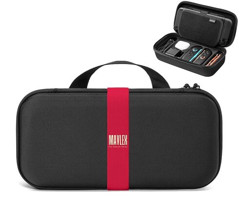Mavlex Carrying Case for Nintendo Switch 2 (2025), Travel Gaming Storage System, Fits Official AC Adapter, External M-Strap to Hold Pro Controller/Power Bank/Joy-Con Grip, Protects Analog Sticks in Saudi Arabia