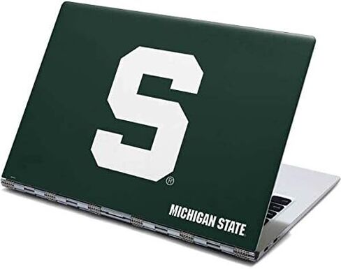 Skinit Decal Laptop Skin Compatible with Yoga 910 2-in-1 14in Touch-Screen - Officially Licensed College Michigan State University Spartans S Design in Saudi Arabia