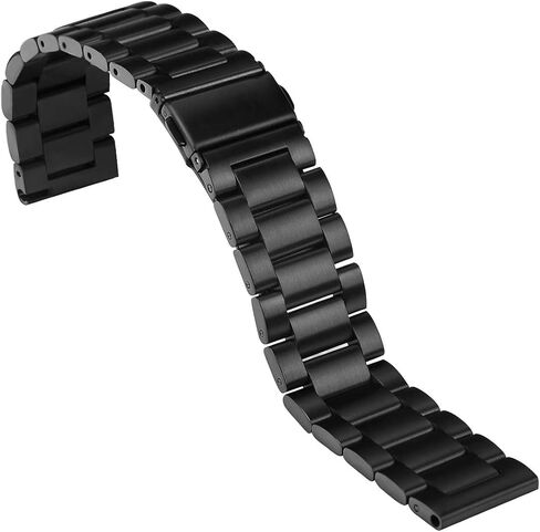 RuenTech Metal Band Compatible for FITVII HM57 Smart Watch Bands, Replacement Stainless Steel Strap Adjustable Metal Wristbands for FITVII HM57 Smartwatch in Saudi Arabia