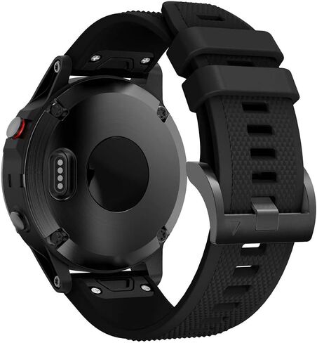 Quickfit Silicone Watch Band Compatible with Garmin fenix 8 47mm/Fenix 7/Fenix 6/Fenix 5, 22mm wristband straps for Garmin Fenix E 47mm/Fenix 5 plus/Fenix 6 Pro/Fenix 7 Pro in Saudi Arabia