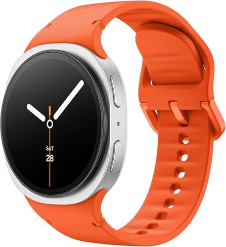 Sport Band for Samsung Galaxy Watch 8 Band 40mm 44mm/Galaxy Watch 8 Classic 46mm, Soft Silicone Replacement Strap for Men Women in Saudi Arabia