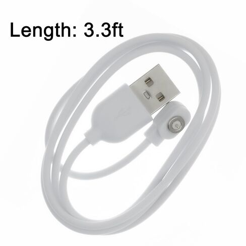 1-Pin Magnetic Charging Cable 2.7Ft - Universal OEM Replacement USB Charger Cord for Rechargeable Toys, Massagers, Facial Cleansers & Beauty Devices | Secure Fast Charging, Anti-Overheat Design in Saudi Arabia