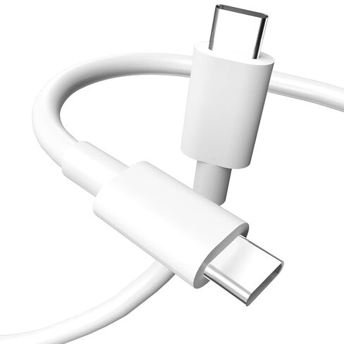 2-Pack 6ft USB-C Charging Cable Set, 60W Powerful & Safe Fast Charging (White) in Saudi Arabia