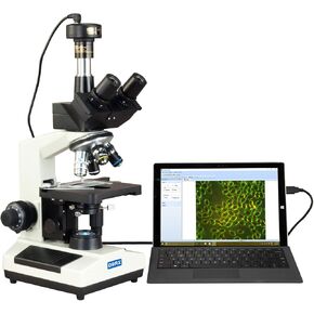 OMAX 40X-2000X Compound Advance Darkfield Trinocular LED Microscope with 10.0MP Digital Camera in Kuwait
