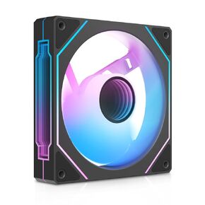 مروحة حافظة الكمبيوتر Gamma F12 ARGB مقاس 120 مم، مروحة ذات شفرات عكسية مرآة لا متناهية مع تحكم PWM بـ 4 دبابيس، حتى 1600 دورة في الدقيقة، 9 شفرات منخفضة الضوضاء ومروحة كمبيوتر بمحمل هيدروليكي (أسود) in Kuwait