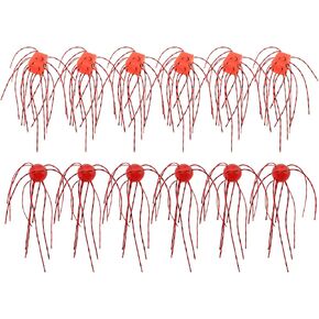 OriGlam 12pcs الطعوم الناعمة النرد الصيد السحر، والدقة نابض بالحياة السحر الصيد النرد مع مخالب متعددة، اليدوية بالوعة بطيئة الطعوم البلاستيكية الناعمة لإسقاط النار، والدقة، وتزوير أحمق in Kuwait