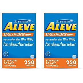 Aleve Back & Muscle Pain Relief Naproxen Sodium Tablets ‐ 250 Count, 250 Count in Saudi Arabia
