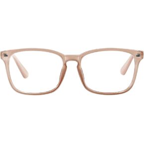 نظارات TIJN الزرقاء لحجب الضوء للنساء والرجال بإطار شفاف نظارات Nerd مربعة مضادة للأشعة الزرقاء ونظارات شاشة الكمبيوتر in Kuwait