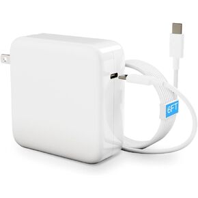 شاحن USB C سريع 118 واط متوافق مع MacBook Pro/Air 17/16/15/14/13 بوصة، M1 M2 M3 M4، iPad Pro، متوافق مع جميع محولات طاقة الأجهزة من النوع C مع كابل USB C إلى C بطول 6.6 قدم in Kuwait