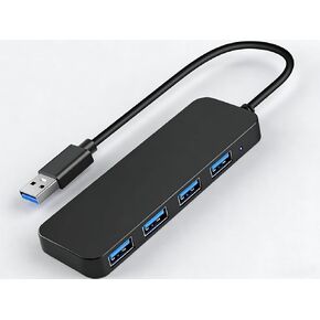 موزع USB 3.0 لجهاز MSI Modern AM242T 12M، 4 منافذ USB A، موزع USB متعدد للوحة المفاتيح والماوس ومحرك الفلاش والطابعة والكمبيوتر الشخصي والمزيد in Kuwait