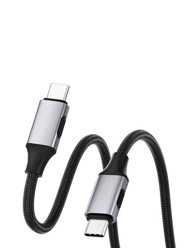 USB4 Cable, Flexible Slim USB Type C Cable 80Gbps Data Transfer 240W Fast Charging 8K@60Hz Video Cord - Fit for Thunderbolt 5 4 3, for iPhone 17 16 15 Pro Max, MacBook Pro Air (3.3FT) in Saudi Arabia