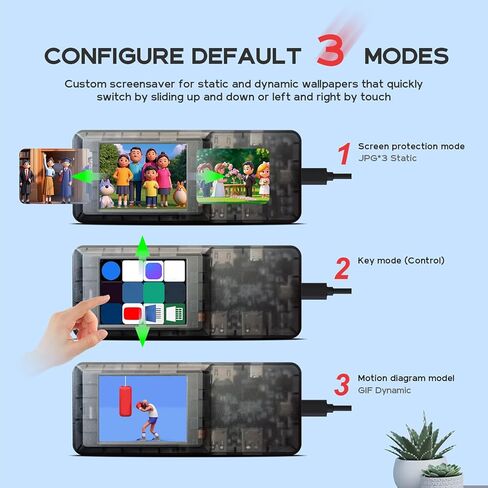 محول USB C Hub متعدد المنافذ، شاشة LCD تعمل باللمس مع 8 واجهات PD 100W HDTV 3840x2160 RJ45 بطاقة ذاكرة TF USB3.0، لأجهزة الكمبيوتر المحمول in Kuwait