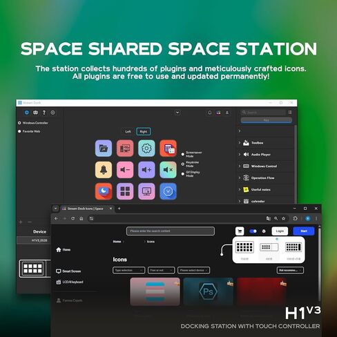 محول USB C Hub متعدد المنافذ، شاشة LCD تعمل باللمس مع 8 واجهات PD 100W HDTV 3840x2160 RJ45 بطاقة ذاكرة TF USB3.0، لأجهزة الكمبيوتر المحمول in Kuwait