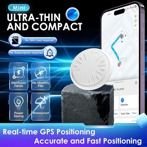 جهاز تعقب GPS للمركبات - جهاز تعقب السيارة مخفي للمركبات، جهاز تعقب صغير في الوقت الحقيقي للمركبات، لا يوجد اشتراك في الرسوم الشهرية ولا يتطلب بطاقة SIM (متوفر لنظامي Android وiOS) - عبوتان in Kuwait