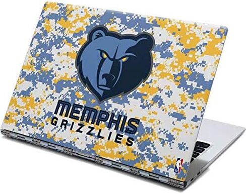Skinit Decal Laptop Skin Compatible with Yoga 910 2-in-1 14in Touch-Screen - Officially Licensed NBA Memphis Grizzlies Digi Camo Design in Saudi Arabia