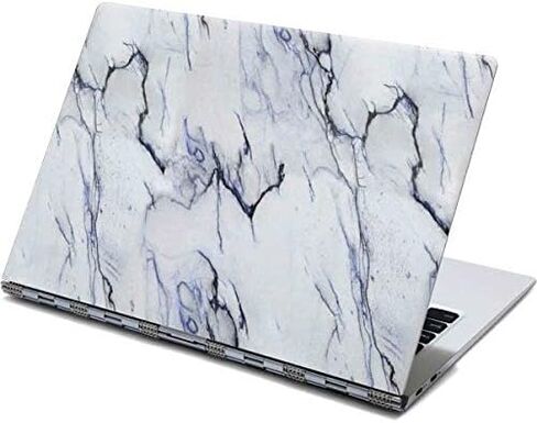 Skinit Decal Laptop Skin Compatible with Yoga 910 2-in-1 14in Touch-Screen - Officially Licensed Skinit Originally Designed Stone Blue Design in Saudi Arabia