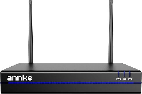 ANNKE 16CH Network Video Recorder for Wireless Security Camera System, Work with 8MP/5MP/4MP/3MP ANNKE Wireless Camera, 24/7 Recording, Dual-Band WiFi, No HDD in Kuwait
