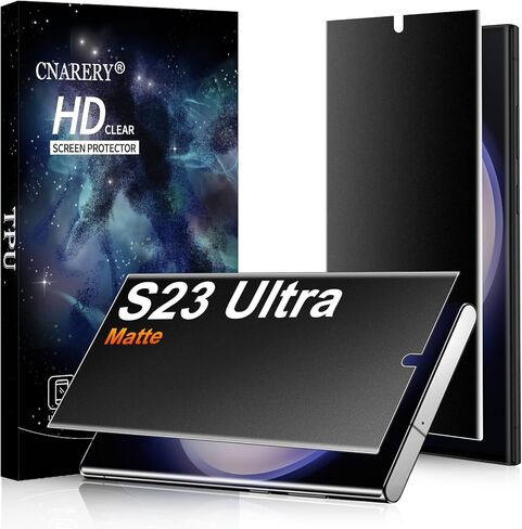 2 Pack for Samsung Galaxy S23 Ultra Matte Privacy Screen Protector 6.8 Inch[Not Glass], Anti-Scratch, Anti-Glare, Support fingerprint Unlock in Kuwait