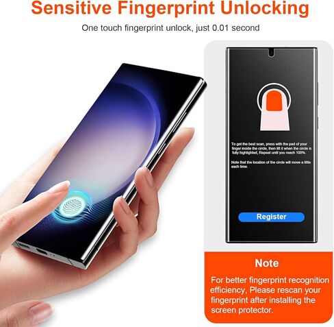 2 Pack for Samsung Galaxy S23 Ultra Matte Privacy Screen Protector 6.8 Inch[Not Glass], Anti-Scratch, Anti-Glare, Support fingerprint Unlock in Kuwait