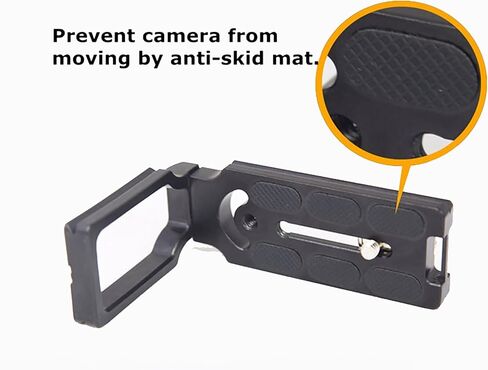 Reflex Camera Universal L-Shape Camera Bracket Quick Release Plate for DSLR/Mirrorless Cameras - Arca Swiss Compatible 1/4"-20 Screw Mount QRP for Fast Tripod Landscape to Portrait Switch in Saudi Arabia