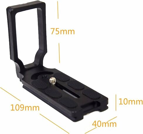 Reflex Camera Universal L-Shape Camera Bracket Quick Release Plate for DSLR/Mirrorless Cameras - Arca Swiss Compatible 1/4"-20 Screw Mount QRP for Fast Tripod Landscape to Portrait Switch in Saudi Arabia