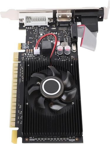 Goshyda GT210 1GB Graphics Card, DDR3 64Bit GPU, 589/500MHz PCIE 1.1 X16 Gaming Video Card, Desktop Computer Graphics Card with HDMI, DVI, VGA Ports in Saudi Arabia