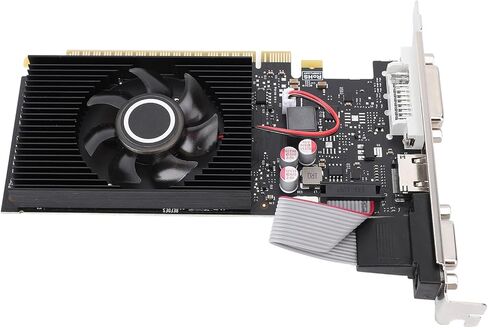Goshyda GT210 1GB Graphics Card, DDR3 64Bit GPU, 589/500MHz PCIE 1.1 X16 Gaming Video Card, Desktop Computer Graphics Card with HDMI, DVI, VGA Ports in Saudi Arabia