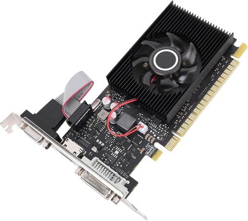 Goshyda GT210 1GB Graphics Card, DDR3 64Bit GPU, 589/500MHz PCIE 1.1 X16 Gaming Video Card, Desktop Computer Graphics Card with HDMI, DVI, VGA Ports in Saudi Arabia