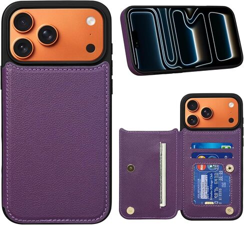 Keallce for iPhone 17 Pro Max Case Wallet with 3 Card Holder, RFID Blocking Protection, Magnetic Clasps Credit Slots Shockproof Flip Cover for iPhone 17 Pro Max Men Women,6.9inch Blue in Saudi Arabia