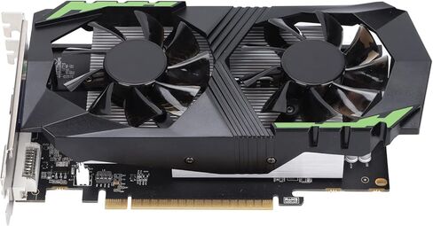 بطاقة رسومات VBESTLIFE 1050TI سعة 4 جيجابايت، وحدة معالجة الرسومات DDR5 128 بت، 900/1350 ميجاهرتز، بطاقة فيديو ألعاب الكمبيوتر المكتبي PCIE 2.0 مع منافذ HDMI وDVI وDP in Saudi Arabia