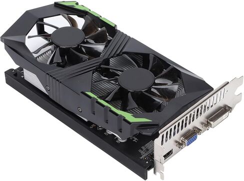 بطاقة رسومات VBESTLIFE 1050TI سعة 4 جيجابايت، وحدة معالجة الرسومات DDR5 128 بت، 900/1350 ميجاهرتز، بطاقة فيديو ألعاب الكمبيوتر المكتبي PCIE 2.0 مع منافذ HDMI وDVI وDP in Saudi Arabia