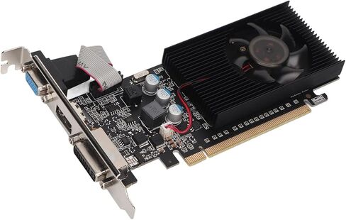 VBESTLIFE GT610 2GB Graphics Card, DDR3 64 Bit GPU, PCIE 2.0 x16 Desktop Computer Gaming Video Card Graphics Card with HDMI, DVI, VGA Ports (GT610 2GD3 64BI) in Saudi Arabia