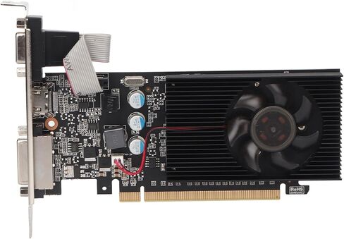 VBESTLIFE GT610 2GB Graphics Card, DDR3 64 Bit GPU, PCIE 2.0 x16 Desktop Computer Gaming Video Card Graphics Card with HDMI, DVI, VGA Ports (GT610 2GD3 64BI) in Saudi Arabia