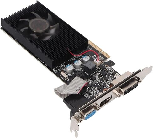 VBESTLIFE GT610 2GB Graphics Card, DDR3 64 Bit GPU, PCIE 2.0 x16 Desktop Computer Gaming Video Card Graphics Card with HDMI, DVI, VGA Ports (GT610 2GD3 64BI) in Saudi Arabia