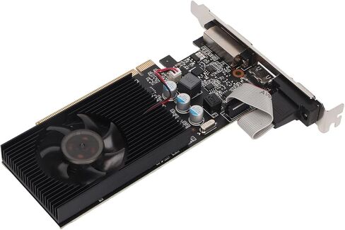 VBESTLIFE GT610 2GB Graphics Card, DDR3 64 Bit GPU, PCIE 2.0 x16 Desktop Computer Gaming Video Card Graphics Card with HDMI, DVI, VGA Ports (GT610 2GD3 64BI) in Saudi Arabia